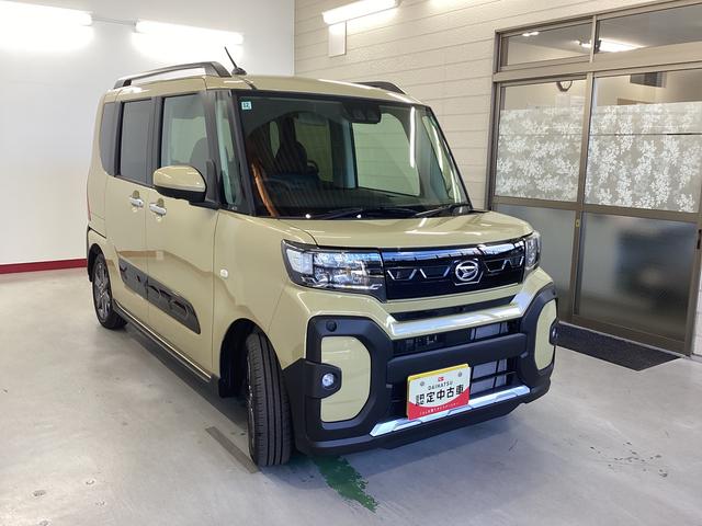 タントファンクロスターボ衝突被害軽減ブレーキ 横滑り防止装置 オートハイビーム アイドリングストップ ステアリングスイッチ オートライト キーフリーシステム オートエアコン パノラマカメラ(岐阜県)の中古車