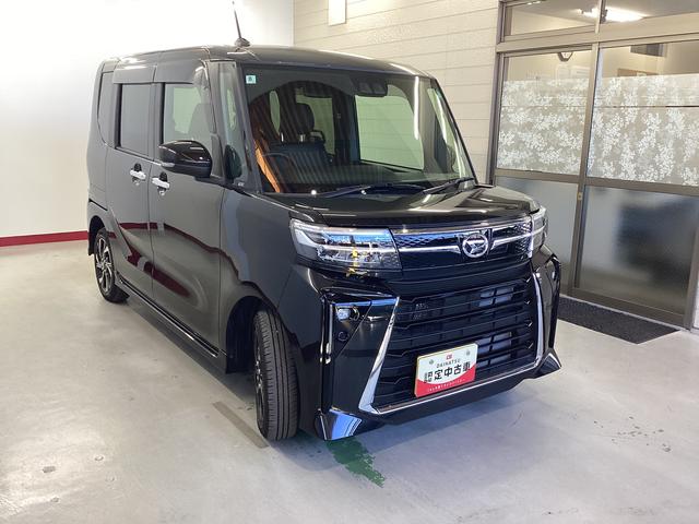 タントカスタムＸ衝突被害軽減ブレーキ　横滑り防止装置　オートハイビーム　アイドリングストップ　ステアリングスイッチ　オートライト　キーフリーシステム　オートエアコン　マット　バイザー（岐阜県）の中古車