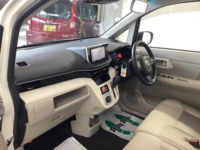 ムーヴXターボ SAIII衝突被害軽減ブレーキ 横滑り防止装置 オートハイビーム アイドリングストップ ステアリングスイッチ オートライト キーフリーシステム オートエアコン 社外ナビ ドラレコ マット バイザー 社外アルミ(岐阜県)の中古車