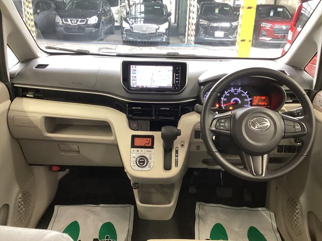 ムーヴXターボ SAIII衝突被害軽減ブレーキ 横滑り防止装置 オートハイビーム アイドリングストップ ステアリングスイッチ オートライト キーフリーシステム オートエアコン 社外ナビ ドラレコ マット バイザー 社外アルミ(岐阜県)の中古車