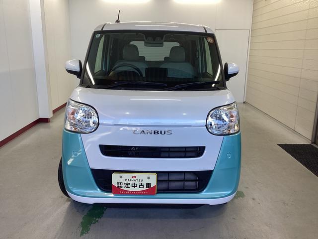 ムーヴキャンバスストライプスX衝突被害軽減ブレーキ 横滑り防止装置 オートハイビーム アイドリングストップ ステアリングスイッチ オートライト キーフリーシステム オートエアコン ナビ ドラレコ バックカメラ ETC マット(岐阜県)の中古車