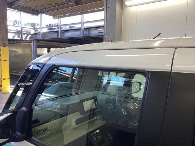 ムーヴキャンバスストライプスX衝突被害軽減ブレーキ 横滑り防止装置 オートハイビーム アイドリングストップ ステアリングスイッチ オートライト キーフリーシステム オートエアコン ナビ ドラレコ バックカメラ ETC マット(岐阜県)の中古車