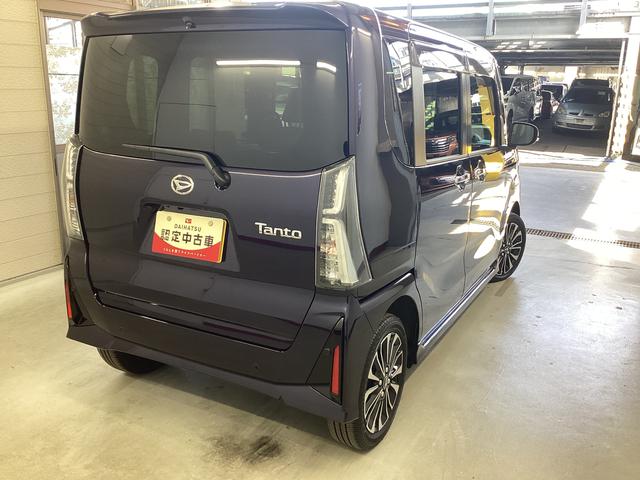 タントカスタムＲＳ衝突被害軽減ブレーキ　横滑り防止装置　４ＷＤ　オートハイビーム　アイドリングストップ　ステアリングスイッチ　オートライト　キーフリー　エアコン　ナビ　ドラレコ　パノラマカメラ　ＥＴＣ　マット　バイザー（岐阜県）の中古車