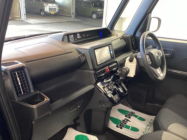 タントカスタムＲＳ衝突被害軽減ブレーキ　横滑り防止装置　４ＷＤ　オートハイビーム　アイドリングストップ　ステアリングスイッチ　オートライト　キーフリー　エアコン　ナビ　ドラレコ　パノラマカメラ　ＥＴＣ　マット　バイザー（岐阜県）の中古車