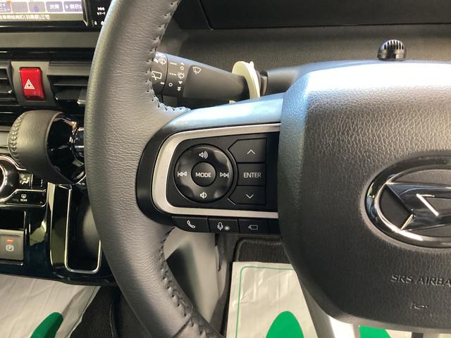 タントカスタムＲＳ衝突被害軽減ブレーキ　横滑り防止装置　４ＷＤ　オートハイビーム　アイドリングストップ　ステアリングスイッチ　オートライト　キーフリー　エアコン　ナビ　ドラレコ　パノラマカメラ　ＥＴＣ　マット　バイザー（岐阜県）の中古車