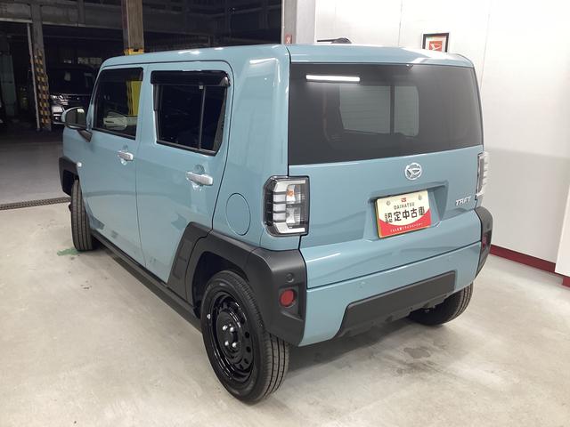 タフトＸ衝突被害軽減ブレーキ　横滑り防止装置　オートハイビーム　アイドリングストップ　ステアリングスイッチ　オートライト　キーフリーシステム　オートエアコン　パノラマカメラ　マット　バイザー（岐阜県）の中古車