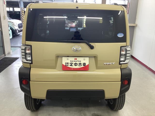 タフトGターボ衝突被害軽減ブレーキ 横滑り防止装置 4WD オートハイビーム アイドリングストップ ステアリングスイッチ オートライト キーフリー エアコン ナビ ドラレコ パノラマカメラ ETC マット バイザー(岐阜県)の中古車