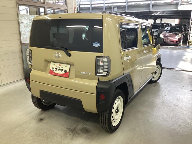 タフトGターボ衝突被害軽減ブレーキ 横滑り防止装置 4WD オートハイビーム アイドリングストップ ステアリングスイッチ オートライト キーフリー エアコン ナビ ドラレコ パノラマカメラ ETC マット バイザー(岐阜県)の中古車