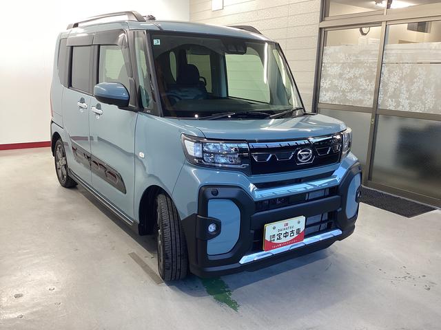 タントファンクロスターボ衝突被害軽減ブレーキ　横滑り防止装置　オートハイビーム　アイドリングストップ　ステアリングスイッチ　オートライト　キーフリーシステム　オートエアコン　パノラマカメラ　マット　バイザー（岐阜県）の中古車