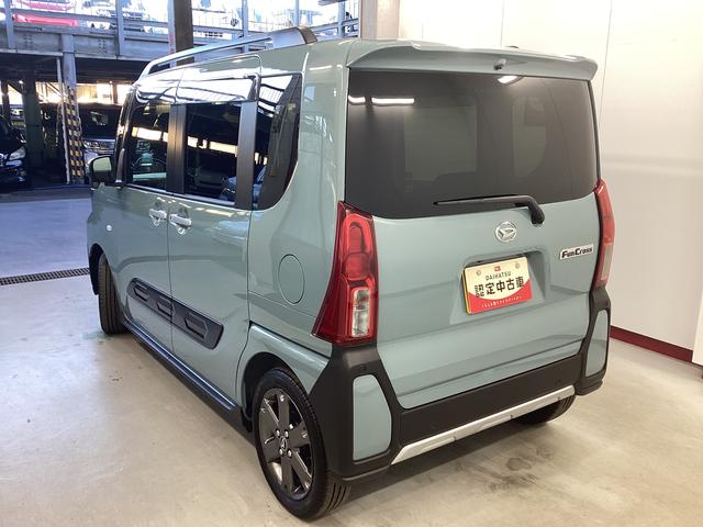 タントファンクロスターボ衝突被害軽減ブレーキ　横滑り防止装置　オートハイビーム　アイドリングストップ　ステアリングスイッチ　オートライト　キーフリーシステム　オートエアコン　パノラマカメラ　マット　バイザー（岐阜県）の中古車