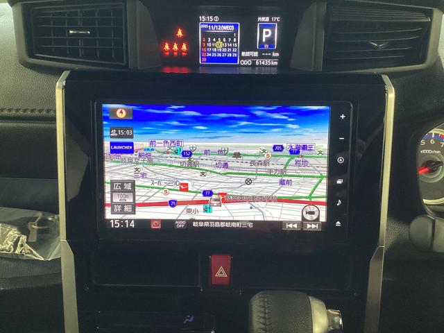 トールカスタムG ターボ衝突被害軽減ブレーキ 横滑り防止装置 オートハイビーム アイドリングストップ ステアリングスイッチ オートライト キーフリー オートエアコン ナビ ドラレコ パノラマカメラ ETC マット バイザー(岐阜県)の中古車