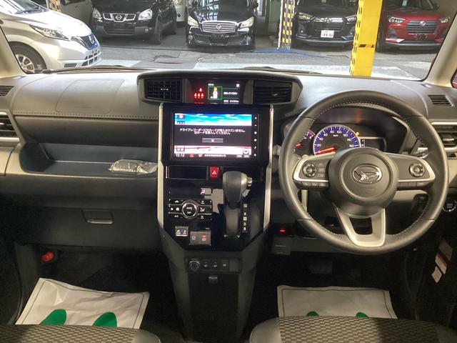 トールカスタムG ターボ衝突被害軽減ブレーキ 横滑り防止装置 オートハイビーム アイドリングストップ ステアリングスイッチ オートライト キーフリー オートエアコン ナビ ドラレコ パノラマカメラ ETC マット バイザー(岐阜県)の中古車