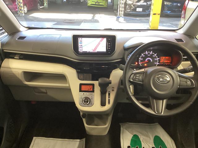 ムーヴＸリミテッドII　ＳＡIII衝突被害軽減ブレーキ　横滑り防止装置　オートハイビーム　アイドリングストップ　ステアリングスイッチ　オートライト　キーフリーシステム　オートエアコン　社外ナビ　マット　バイザー（岐阜県）の中古車