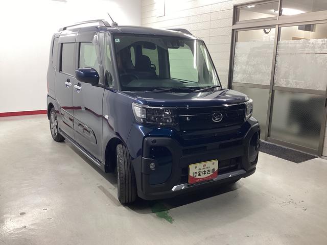 タントファンクロスターボ衝突被害軽減ブレーキ 横滑り防止装置 オートハイビーム アイドリングストップ ステアリングスイッチ オートライト キーフリー オートエアコン ナビ ドラレコ パノラマカメラ ETC マット バイザー(岐阜県)の中古車