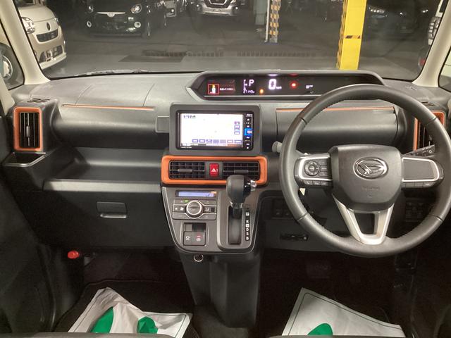 タントファンクロスターボ衝突被害軽減ブレーキ 横滑り防止装置 オートハイビーム アイドリングストップ ステアリングスイッチ オートライト キーフリー オートエアコン ナビ ドラレコ パノラマカメラ ETC マット バイザー(岐阜県)の中古車