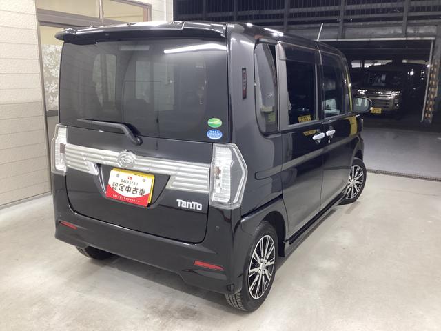 タントカスタムＸ　トップエディションＶＳ　ＳＡIII衝突被害軽減ブレーキ　横滑り防止装置　オートハイビーム　アイドリングストップ　ステアリングスイッチ　オートライト　キーフリーシステム　オートエアコン　ナビ　パノラマカメラ　マット　バイザー（岐阜県）の中古車