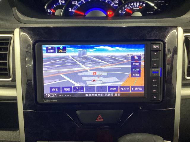 タントカスタムＸ　トップエディションＶＳ　ＳＡIII衝突被害軽減ブレーキ　横滑り防止装置　オートハイビーム　アイドリングストップ　ステアリングスイッチ　オートライト　キーフリーシステム　オートエアコン　ナビ　パノラマカメラ　マット　バイザー（岐阜県）の中古車