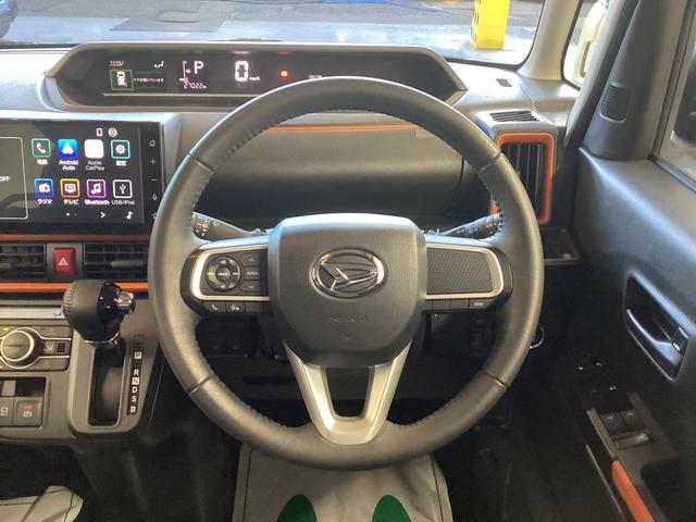 タントファンクロスターボ衝突被害軽減ブレーキ 横滑り防止装置 オートハイビーム アイドリングストップ ステアリングスイッチ オートライト キーフリーシステム オートエアコン ディスプレイオーディオ バックカメラ(岐阜県)の中古車