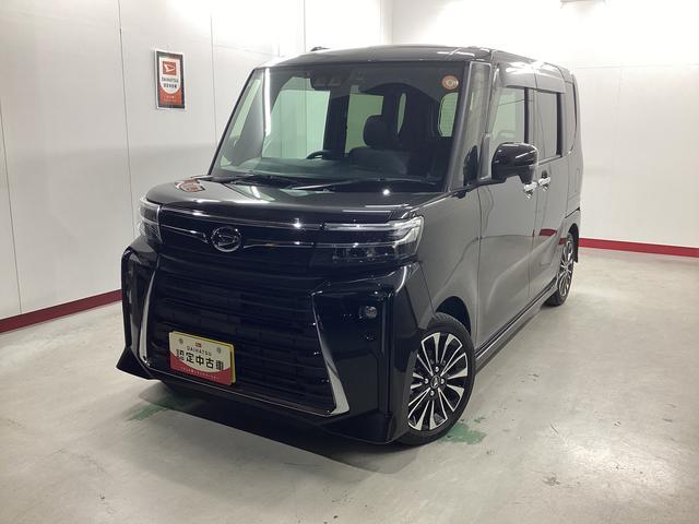 タントカスタムRS衝突被害軽減ブレーキ 横滑り防止装置 オートハイビーム アイドリングストップ ステアリングスイッチ オートライト キーフリー オートエアコン ナビ ドラレコ パノラマカメラ ETC マット バイザー(岐阜県)の中古車