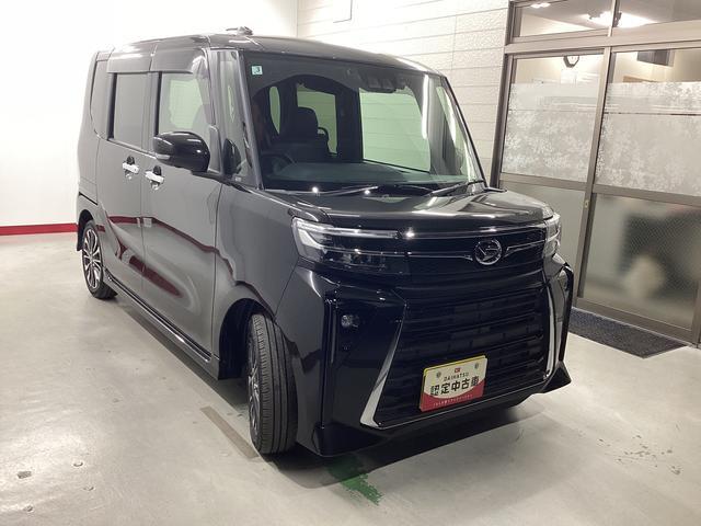 タントカスタムRS衝突被害軽減ブレーキ 横滑り防止装置 オートハイビーム アイドリングストップ ステアリングスイッチ オートライト キーフリー オートエアコン ナビ ドラレコ パノラマカメラ ETC マット バイザー(岐阜県)の中古車