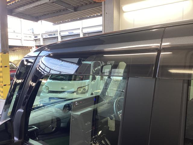 タントカスタムＸ衝突被害軽減ブレーキ　横滑り防止装置　オートハイビーム　アイドリングストップ　ステアリングスイッチ　オートライト　キーフリーシステム　オートエアコン　バックカメラ　マット　バイザー（岐阜県）の中古車