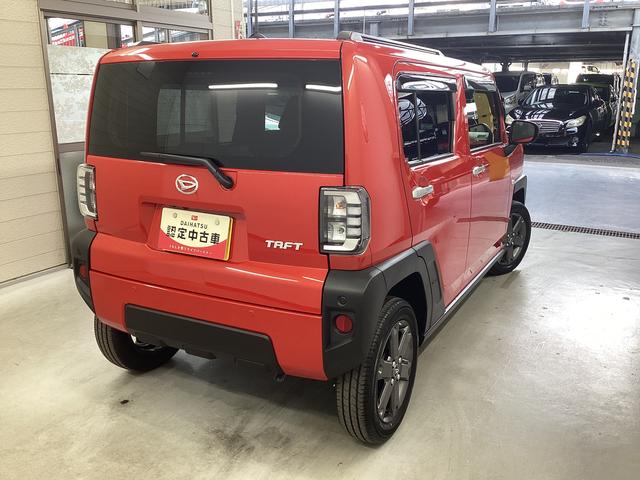 タフトＧターボ衝突被害軽減ブレーキ　横滑り防止装置　オートハイビーム　アイドリングストップ　ステアリングスイッチ　オートライト　キーフリーシステム　オートエアコン　パノラマカメラ　マット　バイザー（岐阜県）の中古車