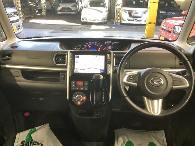 タントカスタムRSアイドリングストップ ステアリングスイッチ オートライト キーフリーシステム オートエアコン ナビ ETC マット バイザー(岐阜県)の中古車