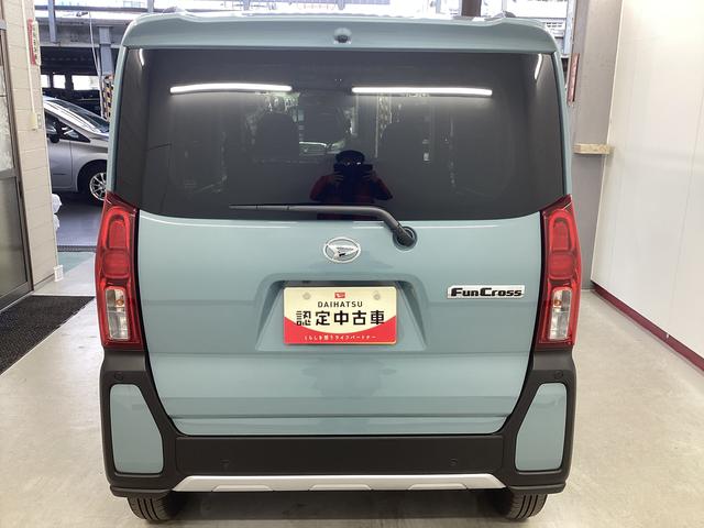 タントファンクロス衝突被害軽減ブレーキ　横滑り防止装置　オートハイビーム　アイドリングストップ　ステアリングスイッチ　オートライト　キーフリーシステム　オートエアコン　パノラマカメラ　マット　バイザー（岐阜県）の中古車
