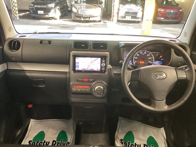 ムーヴコンテカスタム Gエアコン パワステ キーフリー 社外ナビ バックカメラ アイドリングストップ HIDヘッドライト マット バイザー(岐阜県)の中古車