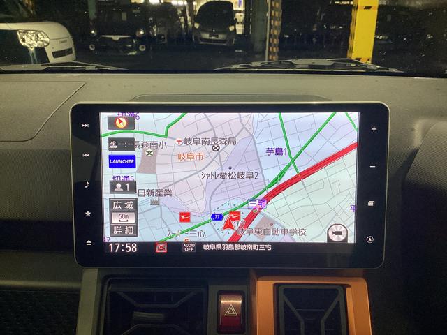 タフトＧターボ衝突被害軽減ブレーキ　横滑り防止装置　オートハイビーム　アイドリングストップ　ステアリングスイッチ　オートライト　キーフリーシステム　オートエアコン　ナビ　ドラレコ　パノラマカメラ　マット　バイザー（岐阜県）の中古車