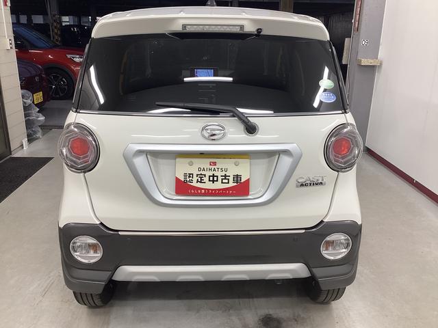 キャストアクティバＧ　ターボ　ＳＡII衝突被害軽減ブレーキ　横滑り防止装置　４ＷＤ　アイドリングストップ　ステアリングスイッチ　オートライト　キーフリーシステム　オートエアコン　ナビ　バックカメラ　マット　バイザー（岐阜県）の中古車