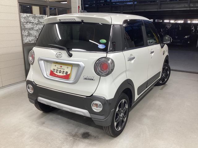 キャストアクティバＧ　ターボ　ＳＡII衝突被害軽減ブレーキ　横滑り防止装置　４ＷＤ　アイドリングストップ　ステアリングスイッチ　オートライト　キーフリーシステム　オートエアコン　ナビ　バックカメラ　マット　バイザー（岐阜県）の中古車