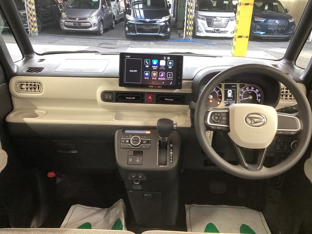 ムーヴキャンバスストライプスＧ衝突被害軽減ブレーキ　横滑り防止装置　オートハイビーム　アイドリングストップ　ステアリングスイッチ　オートライト　キーフリー　ディスプレイオーディオ　ドラレコ　バックカメラ　ＥＴＣ　マット　バイザー（岐阜県）の中古車