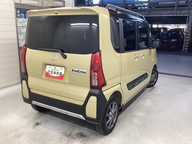 タントファンクロス衝突被害軽減ブレーキ　横滑り防止装置　オートハイビーム　アイドリングストップ　ステアリングスイッチ　オートライト　キーフリーシステム　オートエアコン　パノラマカメラ（岐阜県）の中古車