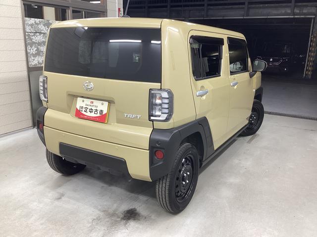 タフトＸ衝突被害軽減ブレーキ　横滑り防止装置　オートハイビーム　アイドリングストップ　ステアリングスイッチ　オートライト　キーフリーシステム　オートエアコン　パノラマカメラ　マット　バイザー（岐阜県）の中古車