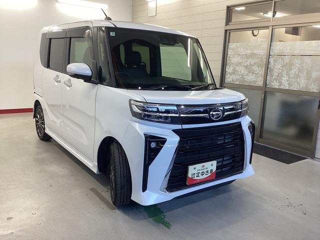 タントカスタムRS衝突被害軽減ブレーキ 横滑り防止装置 オートハイビーム アイドリングストップ ステアリングスイッチ オートライト キーフリー オートエアコン ナビ ドラレコ パノラマカメラ ETC マット バイザー(岐阜県)の中古車