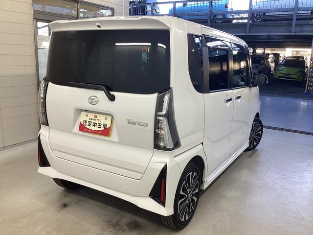 タントカスタムRS衝突被害軽減ブレーキ 横滑り防止装置 オートハイビーム アイドリングストップ ステアリングスイッチ オートライト キーフリー オートエアコン ナビ ドラレコ パノラマカメラ ETC マット バイザー(岐阜県)の中古車