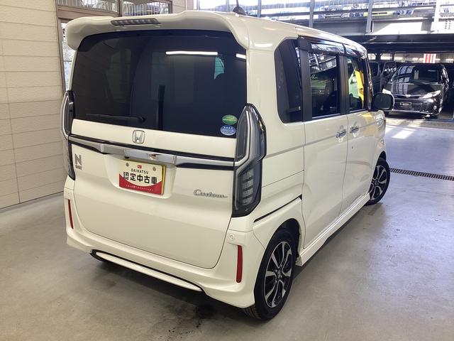 Ｎ−ＢＯＸカスタムＧ・ＥＸホンダセンシング衝突被害軽減ブレーキ　横滑り防止装置　オートライト　キーフリーシステム　オートエアコン　ナビ　バックカメラ　ＥＴＣ　社外ドラレコ　マット　バイザー（岐阜県）の中古車