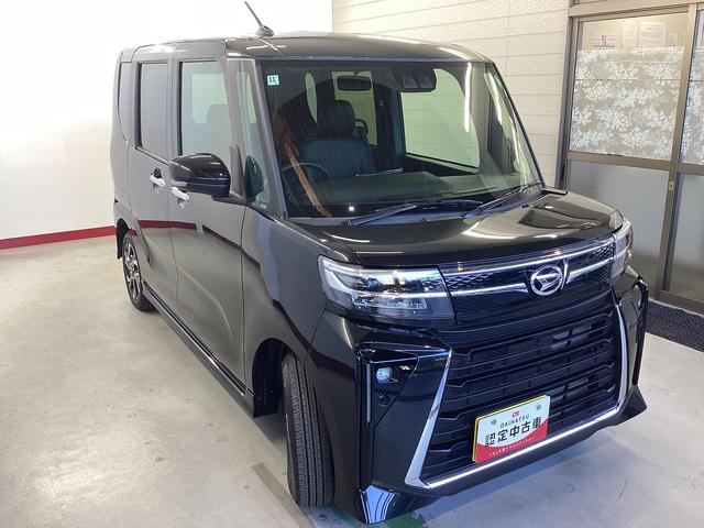 タントカスタムＸ衝突被害軽減ブレーキ　横滑り防止装置　オートハイビーム　アイドリングストップ　ステアリングスイッチ　オートライト　キーフリーシステム　オートエアコン　ディスプレイオーディオ　バックカメラ（岐阜県）の中古車