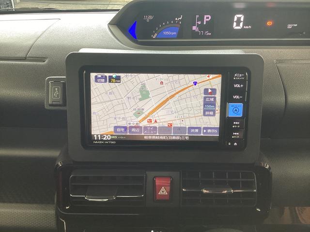 タントカスタムＸ衝突被害軽減ブレーキ　横滑り防止装置　４ＷＤ　オートハイビーム　アイドリングストップ　ステアリングスイッチ　オートライト　キーフリーシステム　オートエアコン　ナビ　ドラレコ　パノラマカメラ　ＥＴＣ（岐阜県）の中古車