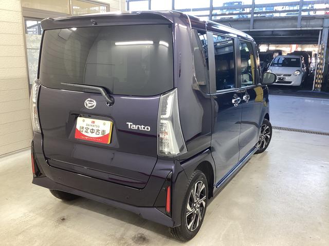 タントカスタムX衝突被害軽減ブレーキ 横滑り防止装置 オートハイビーム アイドリングストップ ステアリングスイッチ オートライト キーフリーシステム オートエアコン ディスプレイオーディオ バックカメラ(岐阜県)の中古車