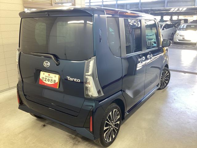 タントカスタムＲＳ衝突被害軽減ブレーキ　横滑り防止装置　オートハイビーム　アイドリングストップ　ステアリングスイッチ　オートライト　キーフリーシステム　オートエアコン　ディスプレイオーディオ　バックカメラ（岐阜県）の中古車