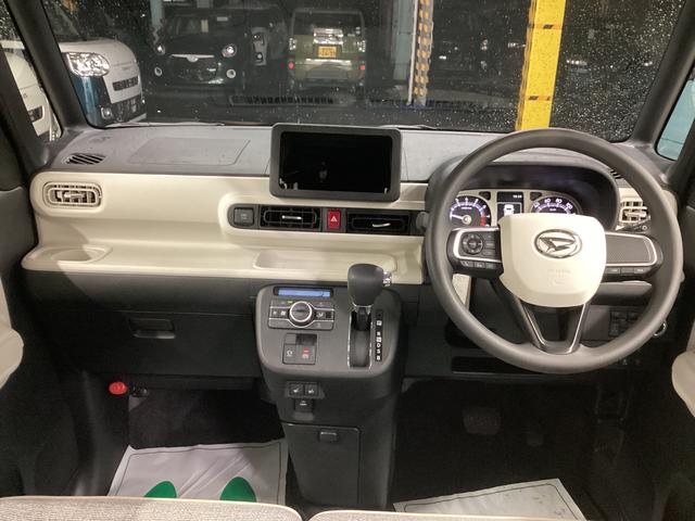 ムーヴキャンバスストライプスG衝突被害軽減ブレーキ 横滑り防止装置 オートハイビーム アイドリングストップ ステアリングスイッチ オートライト キーフリーシステム オートエアコン パノラマカメラ マット バイザー(岐阜県)の中古車