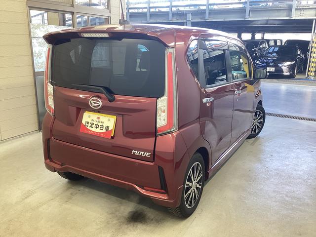 ムーヴカスタム　Ｘ　ハイパーＳＡII衝突被害軽減ブレーキ　横滑り防止装置　アイドリングストップ　ステアリングスイッチ　オートライト　キーフリーシステム　オートエアコン　ナビ　ドラレコ　バックカメラ　マット　バイザー（岐阜県）の中古車