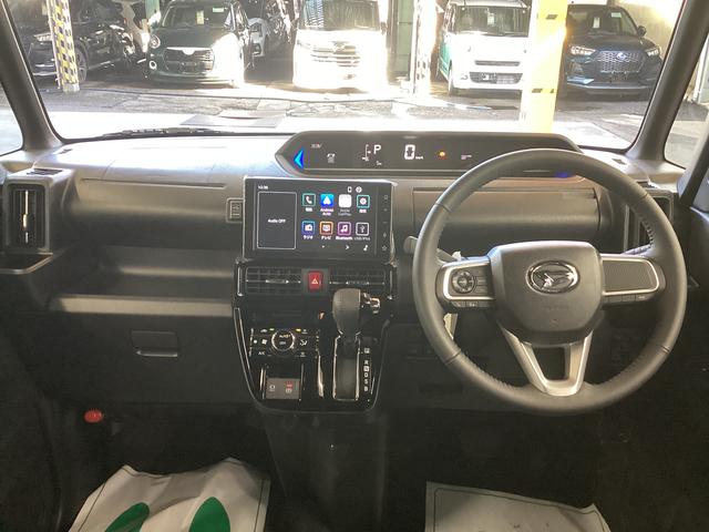 タントカスタムＲＳ衝突被害軽減ブレーキ　横滑り防止装置　オートハイビーム　アイドリングストップ　ステアリングスイッチ　オートライト　キーフリーシステム　オートエアコン　ディスプレイオーディオ　バックカメラ（岐阜県）の中古車