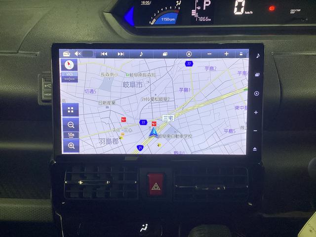 タントカスタムＲＳ衝突被害軽減ブレーキ　横滑り防止装置　オートハイビーム　アイドリングストップ　ステアリングスイッチ　オートライト　キーフリーシステム　オートエアコン　ナビ　ドラレコ　パノラマカメラ　マット　バイザー（岐阜県）の中古車