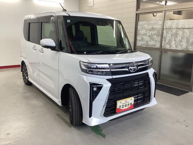 タントカスタムＲＳ衝突被害軽減ブレーキ　横滑り防止装置　オートハイビーム　アイドリングストップ　ステアリングスイッチ　オートライト　キーフリー　オートエアコン　ナビ　ドラレコ　パノラマカメラ　ＥＴＣ　マット　バイザー（岐阜県）の中古車