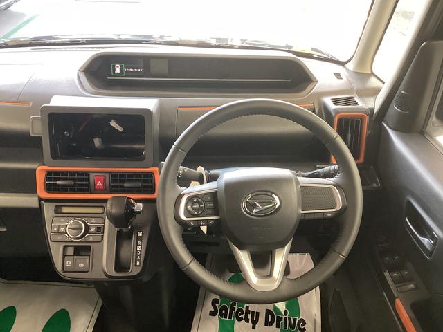 タントファンクロスターボ衝突被害軽減ブレーキ　横滑り防止装置　オートハイビーム　アイドリングストップ　ステアリングスイッチ　オートライト　キーフリーシステム　オートエアコン　パノラマカメラ　マット　バイザー（岐阜県）の中古車