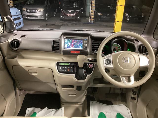 N−BOXG・Lパッケージ衝突被害軽減ブレーキ 横滑り防止装置 オートハイビーム アイドリングストップ ステアリングスイッチ オートライト キーフリーシステム オートエアコン ナビ ETC マット バイザー(岐阜県)の中古車