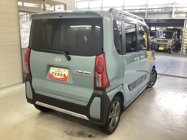 タントファンクロスターボ衝突被害軽減ブレーキ 横滑り防止装置 オートハイビーム アイドリングストップ ステアリングスイッチ オートライト キーフリーシステム オートエアコン パノラマカメラ マット(岐阜県)の中古車